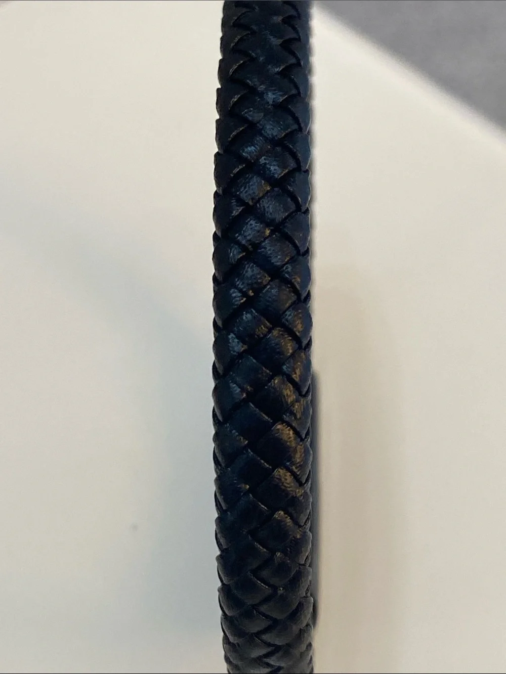 Forge & Foundry Black Braided Leather Bracelet